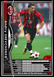 WCCF EMVP アンドリーシェフチェンコBGS8点