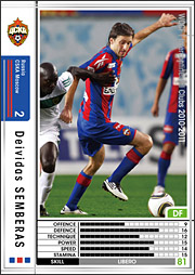 デイビダス・シェンベラス | WCCF カードデータ詳細