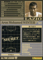 アーロン・ヴィンター | WCCF カードデータ詳細