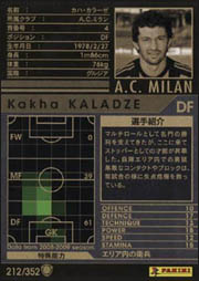 カハ・カラーゼ | WCCF カードデータ詳細