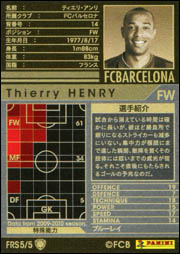 ティエリ・アンリ | WCCF カードデータ詳細