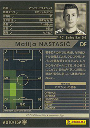 マティヤ・ナスタシッチ WCCF カードデータ詳細