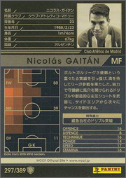 ニコラス・ガイタン | WCCF カードデータ詳細 ニコラス・ガイタン | WCCF カードデータ詳細