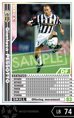 【感謝価格】 ジャンルカ・ペソット | FOOTISTAカードデータ詳細 その他