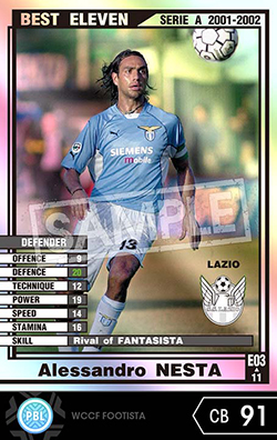 FOOTISTA 再印刷版 アレッサンドロ・ネスタ アレッサンドロ・ネスタ | FOOTISTAカードデータ詳細