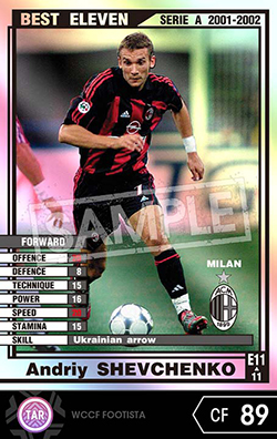 アンドリー・シェフチェンコ | FOOTISTAカードデータ詳細