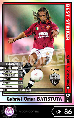 ガブリエル・バティストゥータ | FOOTISTAカードデータ詳細
