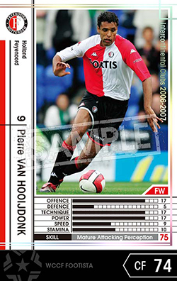 ピエール・ファン・ホーイドンク FOOTISTAカードデータ詳細