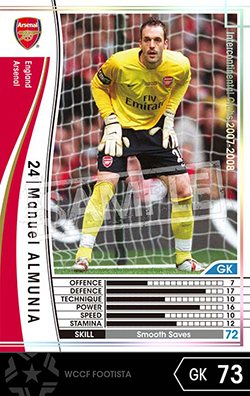 マヌエル・アルムニア FOOTISTAカードデータ詳細