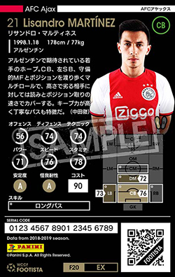 リサンドロ・マルティネス | FOOTISTAカードデータ詳細