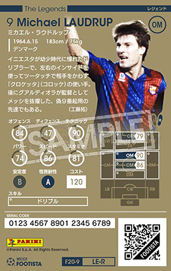 ミカエル・ラウドルップ | FOOTISTAカードデータ詳細